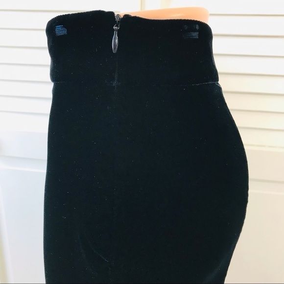 GIORGIO ARMANI Blue Velvet Viscose Blend Trousers Size Large - Picture 5 of 13